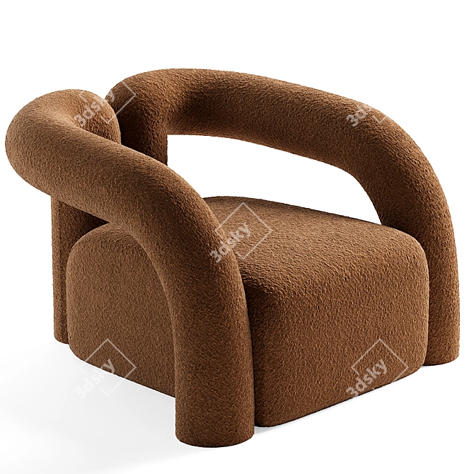 Lounge in Style: 2015 Lazy Chair 3D model image 2