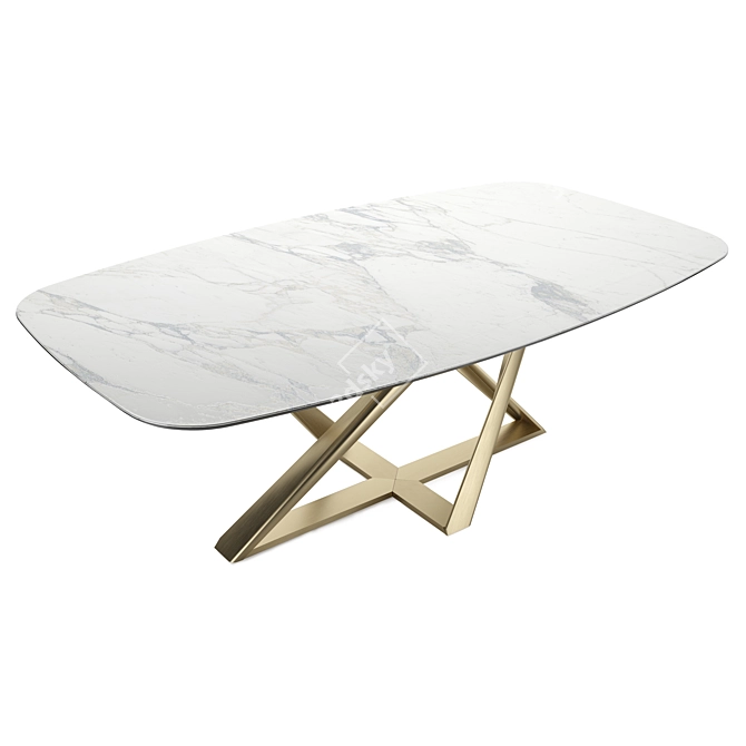 Modern Millennium Dining Table 3D model image 4