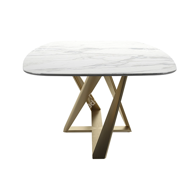 Modern Millennium Dining Table 3D model image 5