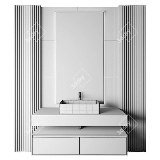 Luxury Bathroom 64: 3Dmax, OBJ, Corona + Vray, Textured 3D model image 2