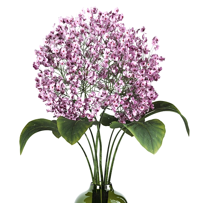 Indoor Blooms: Lush Bouquet Plant 3D model image 3