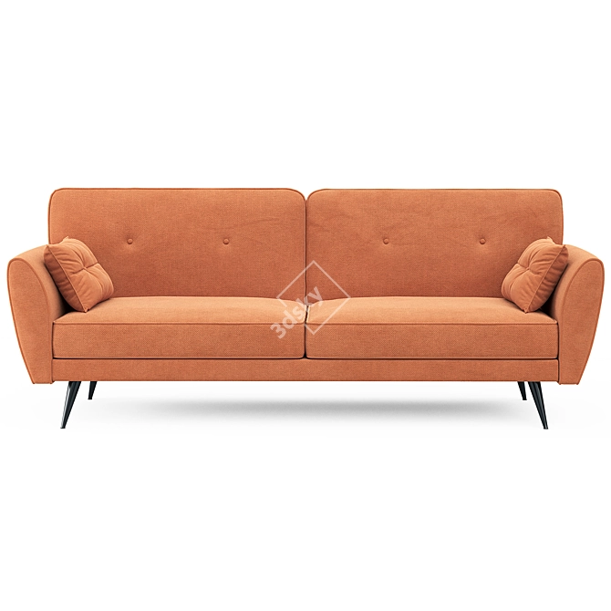 Edinburgh Orange Sofa Bed 3D model image 1