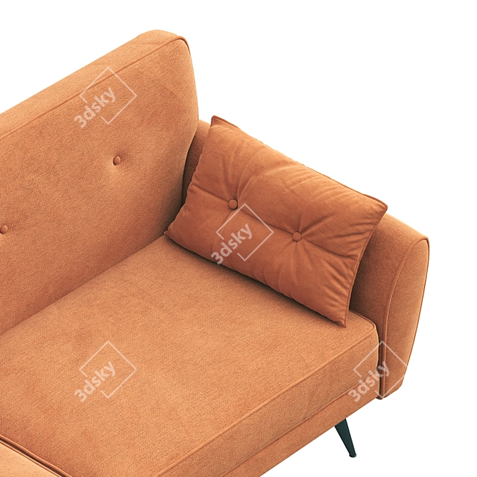 Edinburgh Orange Sofa Bed 3D model image 3