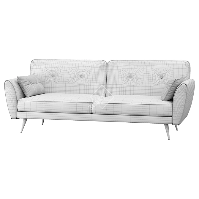 Edinburgh Orange Sofa Bed 3D model image 4