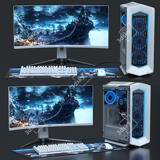 Ultimate Gaming Bundle: PC Gamer Set 3D model image 2