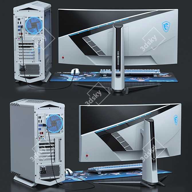 Ultimate Gaming Bundle: PC Gamer Set 3D model image 3