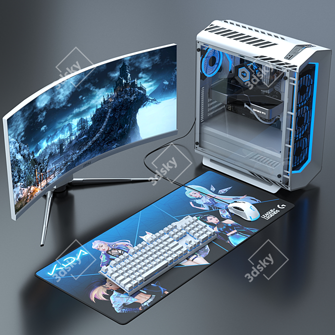 Ultimate Gaming Bundle: PC Gamer Set 3D model image 5