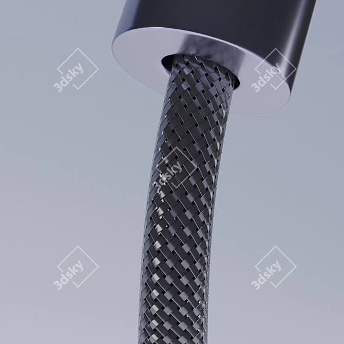 Modern Style Kitchen Faucet with Flex Hose 3D model image 3