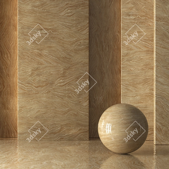 Elegant Marble Tiles for Luxury Décor 3D model image 3