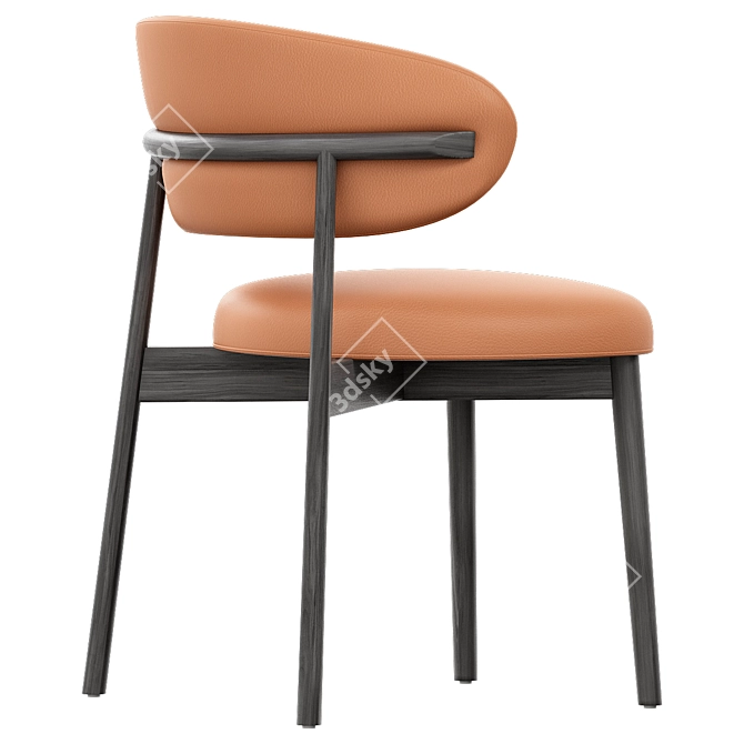 Calligaris Oleandro Wood Chair: Elegant and Functional 3D model image 4