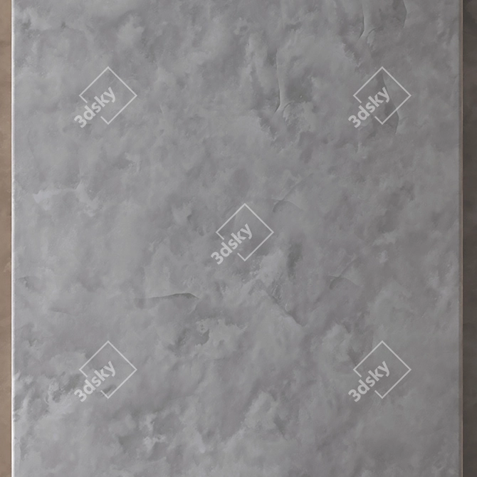 Seamless Concrete Plaster Tiles 3D model image 7