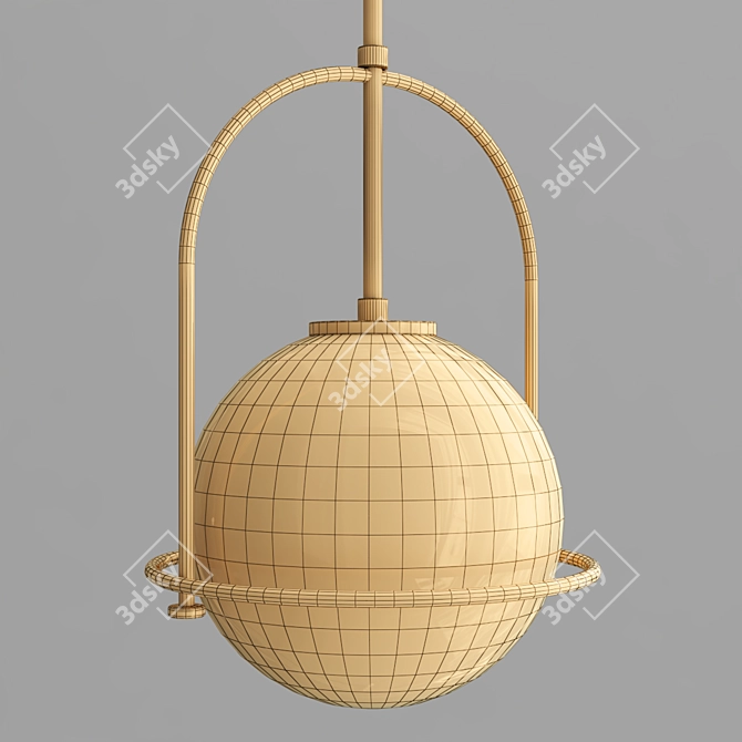 Heritage Brass Somerset Pendant 3D model image 2