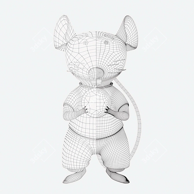 Crypto Rat: Bitcoin's Lucky Find 3D model image 5