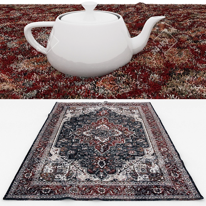 Versatile Rug Set with VRayFur 3D model image 3