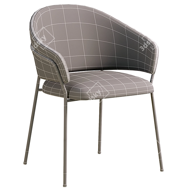 Sleek & Stylish Jazz Armchair 3D model image 3