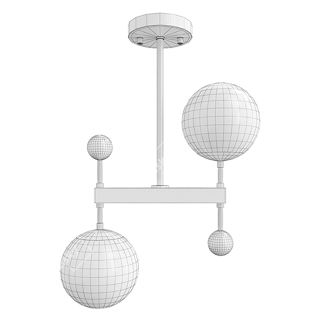 Modern Libra Pendant Ceiling Lamp 3D model image 2
