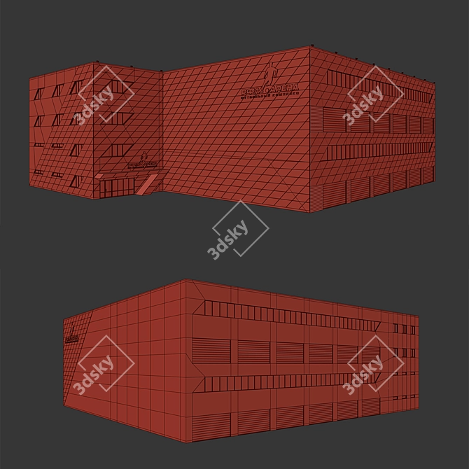 Modern Sports Academy 3D model image 3