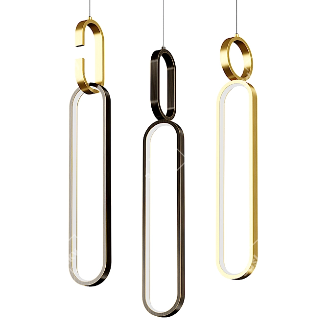 Modern Nordic Pendant Light - Lampatron Bergen 3D model image 1