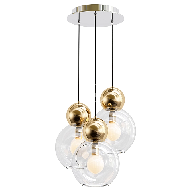 Elegant LED Pendant Light: iLedex Blossom 3D model image 1