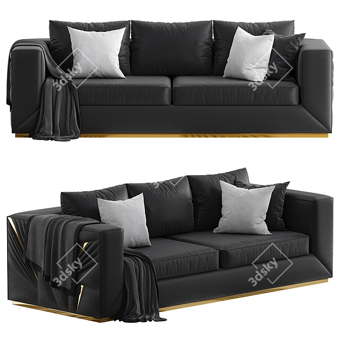 Elegant Savoy Sofa - 2015 Version 3D model image 1