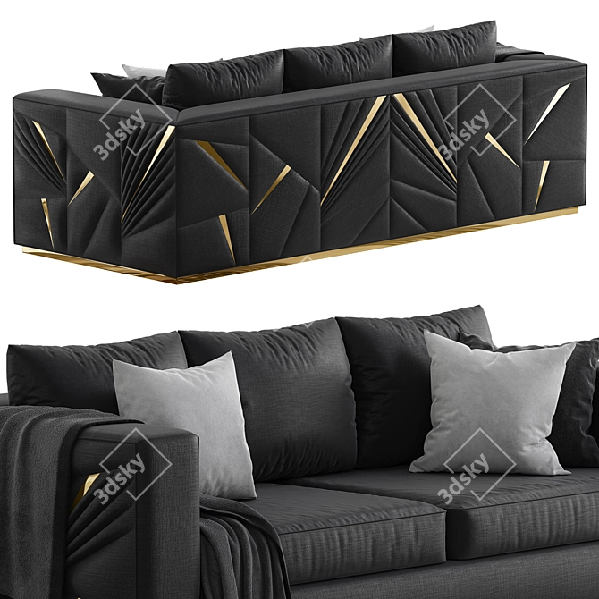Elegant Savoy Sofa - 2015 Version 3D model image 2