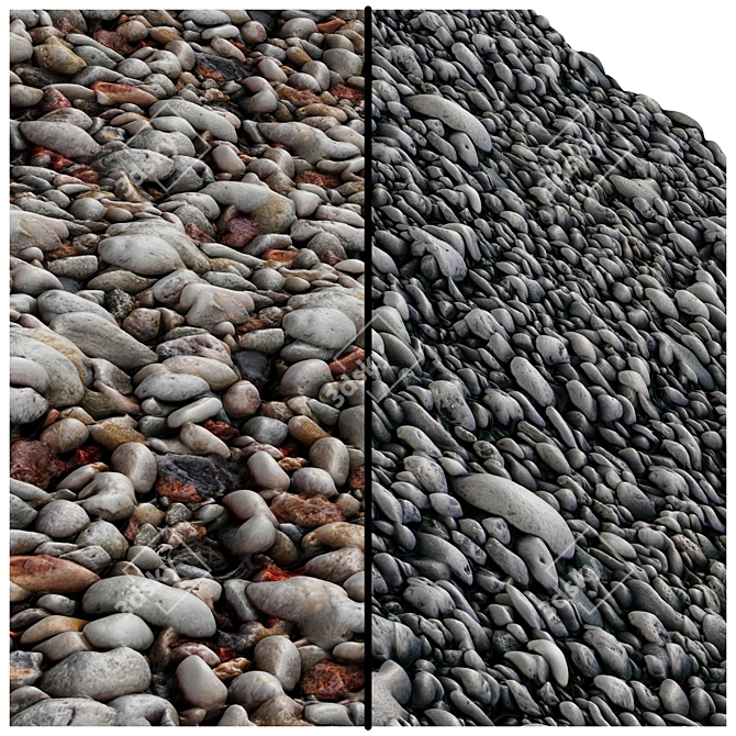 Stone Cover Pro: Seamless 4K Texture 3D model image 1