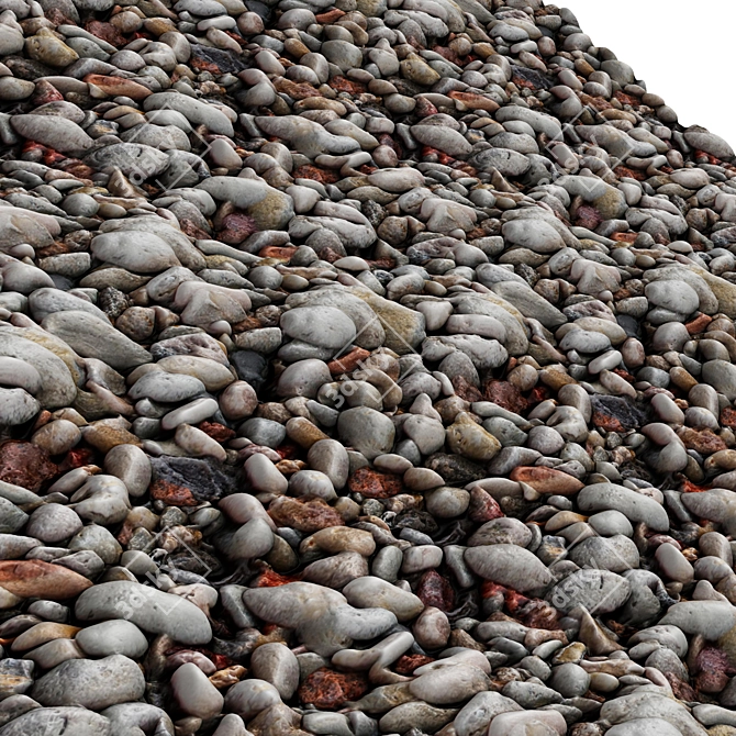 Stone Cover Pro: Seamless 4K Texture 3D model image 2