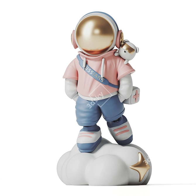 Cosmic Explorer: Astronaut Boy 3D model image 1