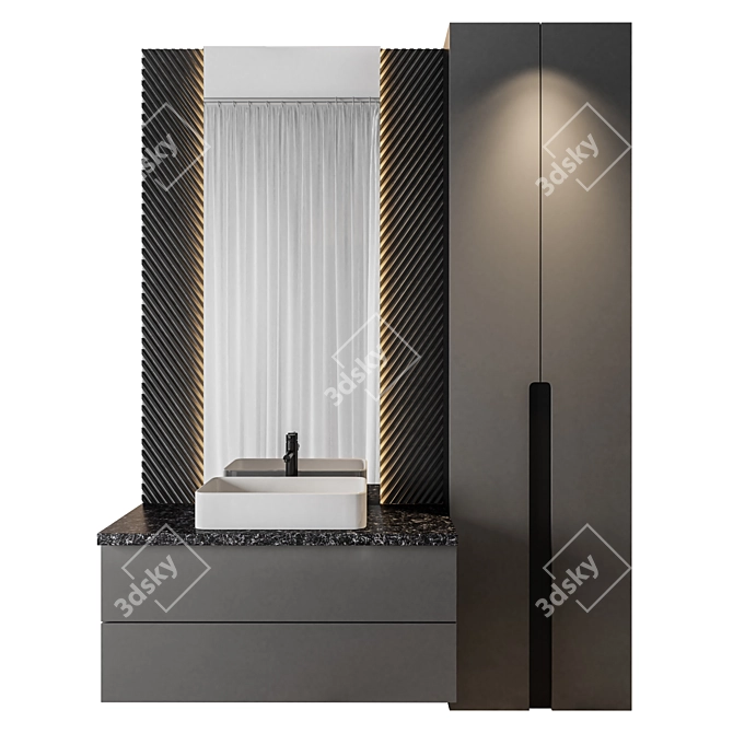 Luxury Bathroom 66: Elegant and Modern 3D model image 1