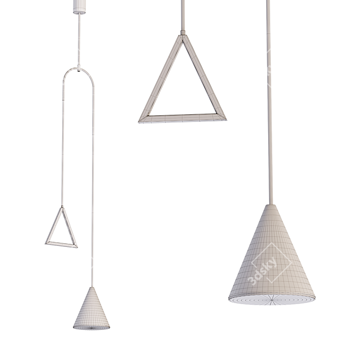 Modern LED Pendant Light - Fergus 3D model image 3