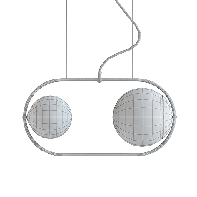 Sleek Modern Lighting Fixture 3D model image 2