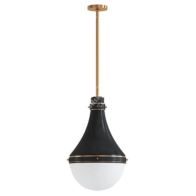 Sleek Oliver Pendant Light 3D model image 1