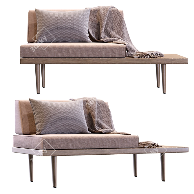 Casara Modern Armchair: Sleek and Comfy 3D model image 1
