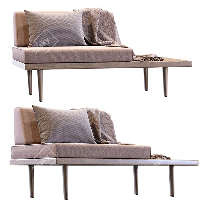 Casara Modern Armchair: Sleek and Comfy 3D model image 2