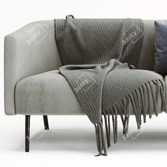 Kaiwa Contemporary Sofa - Modern Design, V-Ray Render (3Ds Max 2013) 3D model image 3