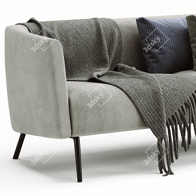 Kaiwa Contemporary Sofa - Modern Design, V-Ray Render (3Ds Max 2013) 3D model image 4