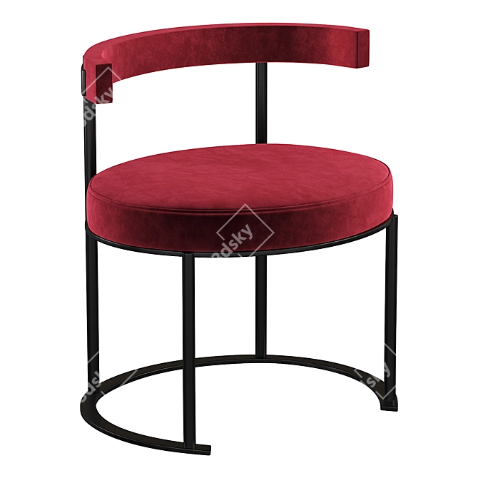 Sleek Modern Chair Giopangani 3D model image 2