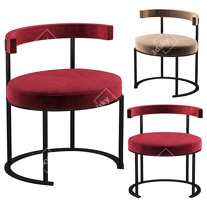 Sleek Modern Chair Giopangani 3D model image 3