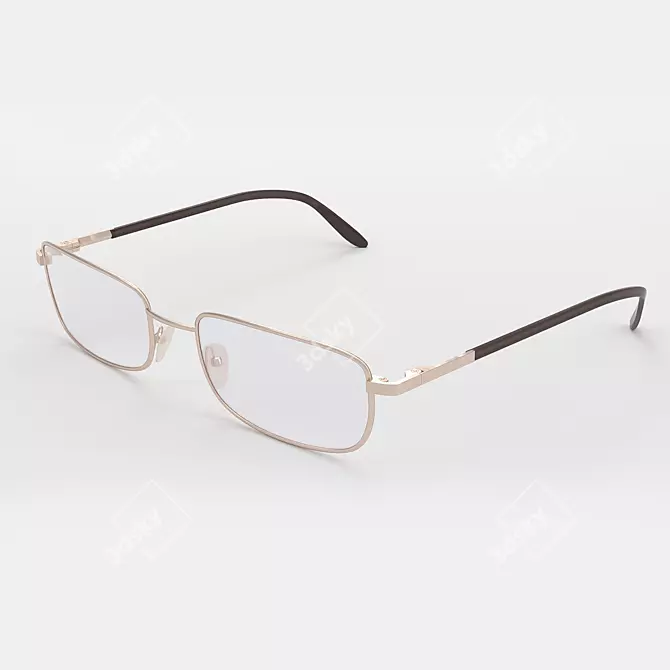 Sleek PC Glasses 3D model image 2