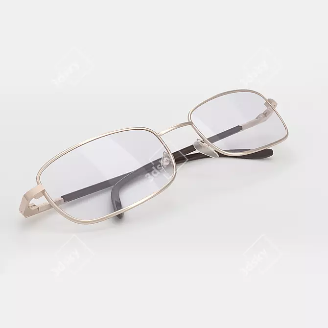 Sleek PC Glasses 3D model image 4