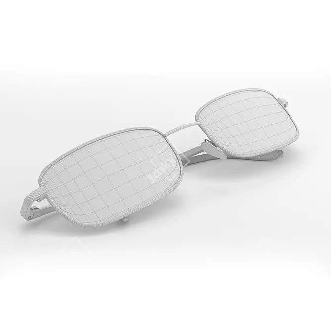 Sleek PC Glasses 3D model image 7