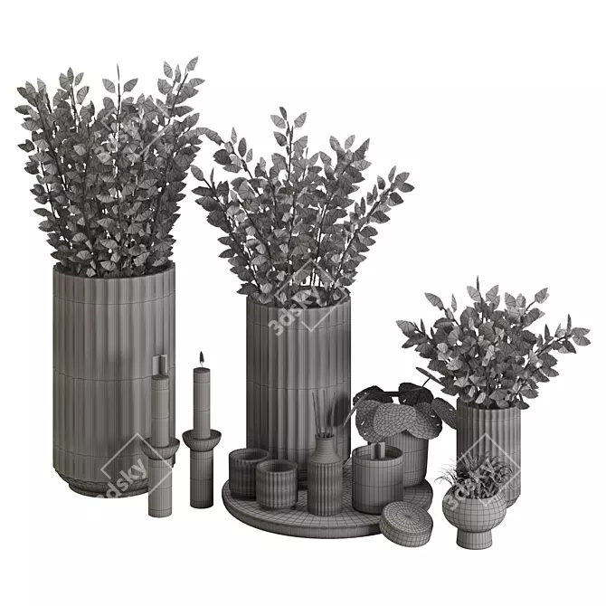 Elegant Decor Set 14: Modern Design 3D model image 2