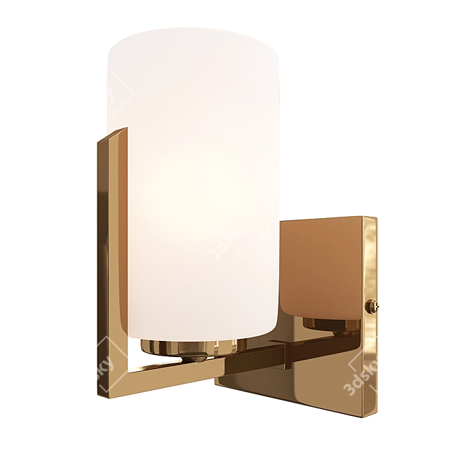 Modern Arrow Bath Sconce 3D model image 1