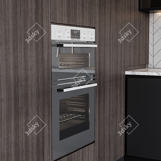 Modern Kitchen Design Kit 3D model image 6