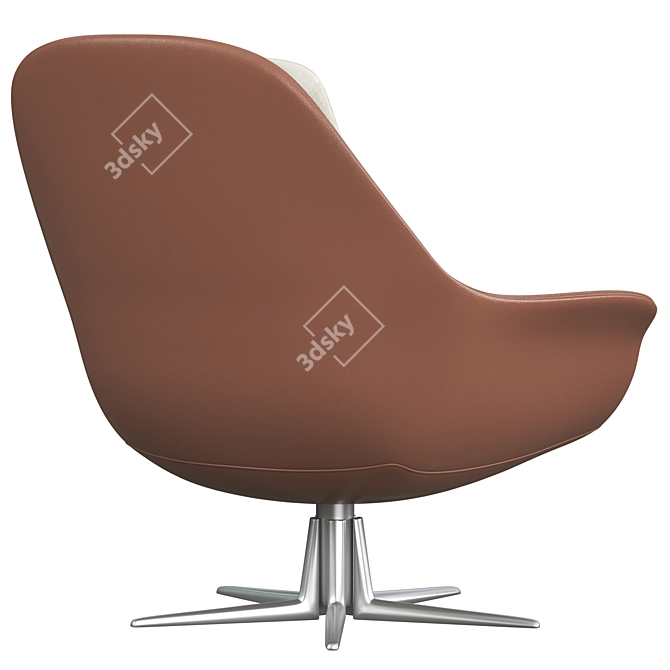 Sleek Sveva Armchair: Contemporary Comfort 3D model image 4