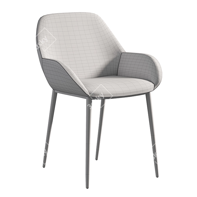 Modern Konna Chair: Sleek Design and Superior Comfort 3D model image 5