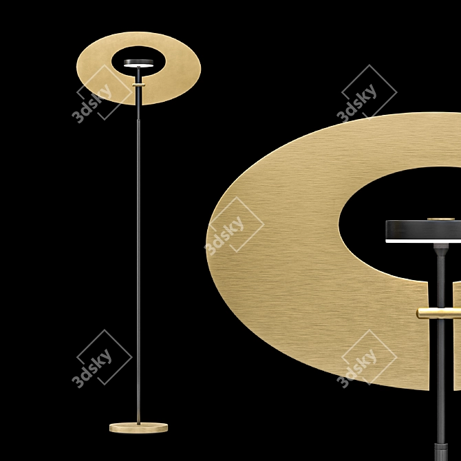 Sleek Ingara Floor Lamp 3D model image 1