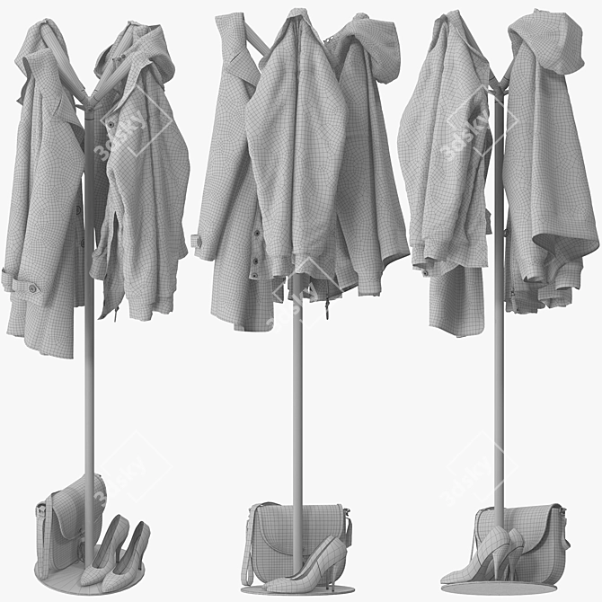 Rexite Sioux Coat Rack: Stylish and Functional 3D model image 5