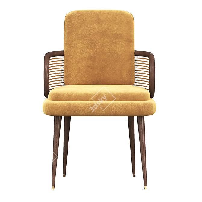 Elegant Blakey Dining Chair 3D model image 2