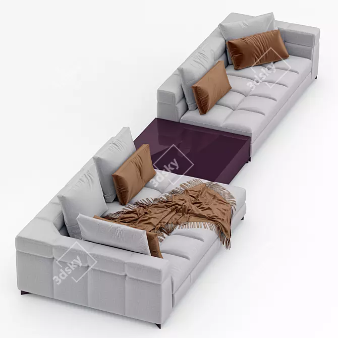 Minotti Blazer Sofa 3D model image 2